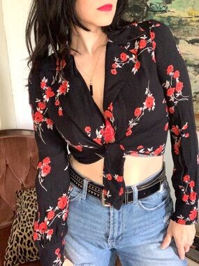 Reformation Dottie Crop Top